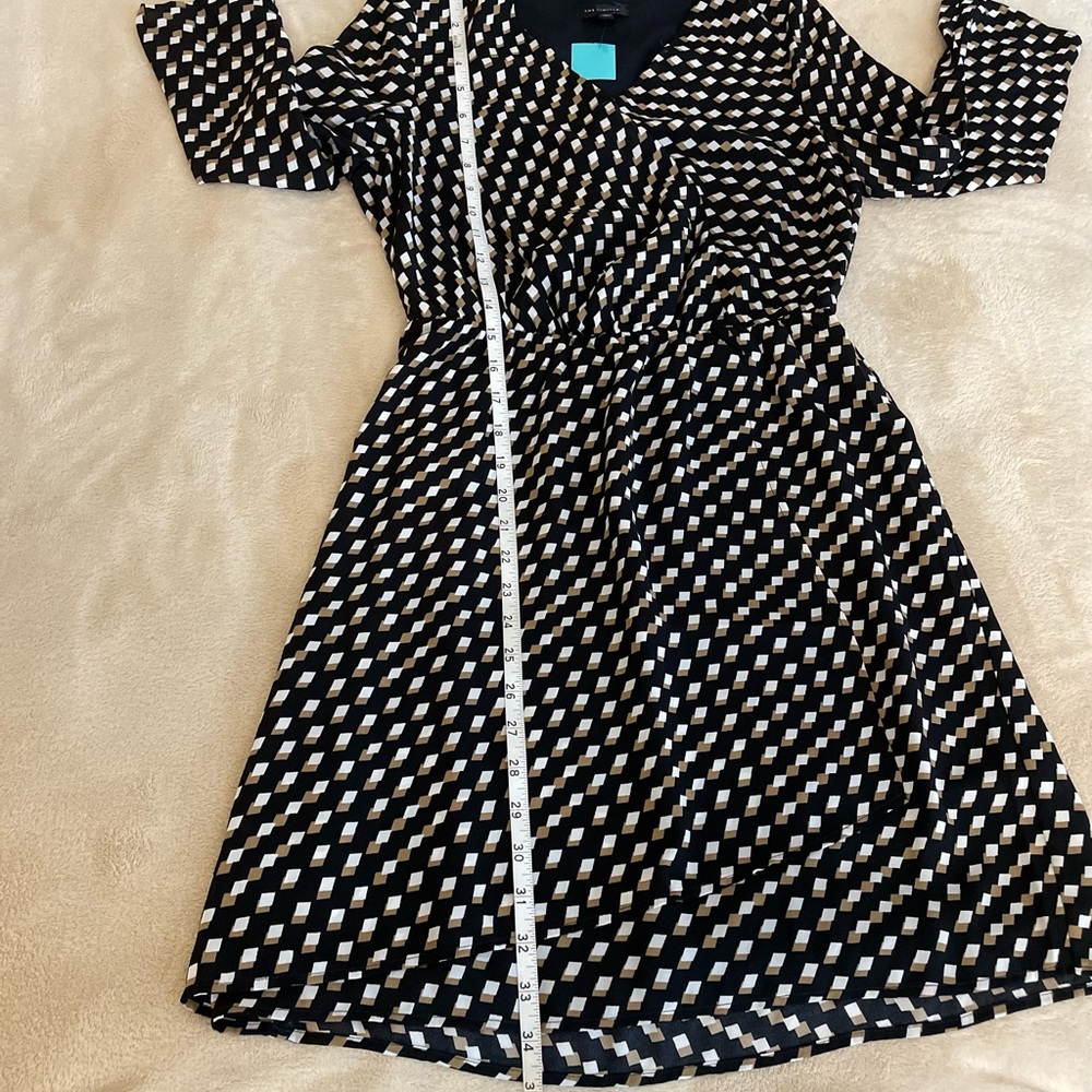 The Limited Geometric A-Line 3/4 Sleeve Women’s Dress - Size XS - Picture 9 of 12